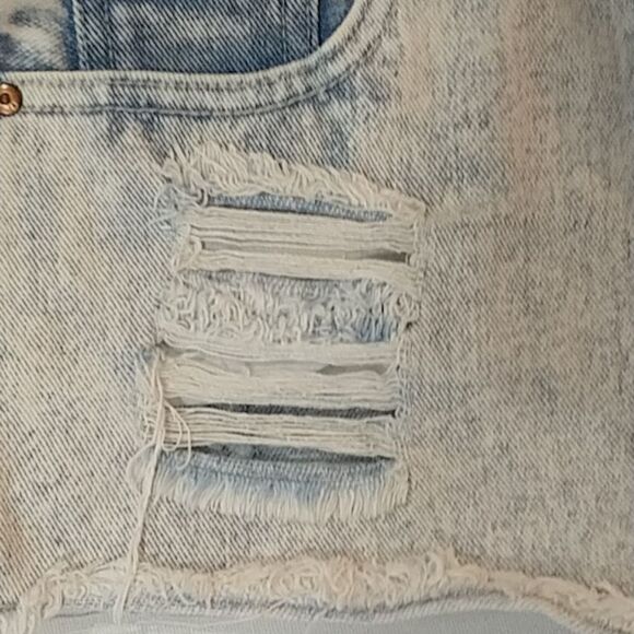 Forever 21 Acid wash distressed shorts sz 25 - Picture 3 of 5